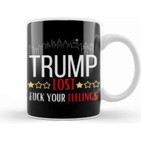 Baskı Dükkanı Trump Lost Your Feelıngs Porselen Beyaz Kupa Bardak