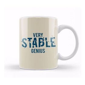 Baskı Dükkanı Trump Very Stable Genius Porselen Beyaz Kupa Bardak