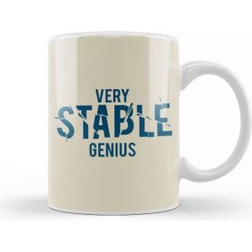 Baskı Dükkanı Trump Very Stable Genius Porselen Beyaz Kupa Bardak