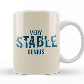 Baskı Dükkanı Trump Very Stable Genius Porselen Beyaz Kupa Bardak