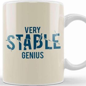 Baskı Dükkanı Trump Very Stable Genius Porselen Beyaz Kupa Bardak