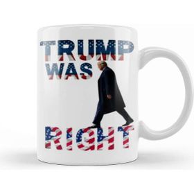 Baskı Dükkanı Trump Was Right Porselen Beyaz Kupa Bardak