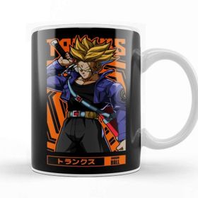 Baskı Dükkanı Trunks Dragon Ball Z Anime Otaku Porselen Beyaz Kupa Bardak