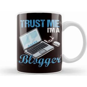 Baskı Dükkanı Trust Blogger Influencer Blogging Vlogging Story Influencer Porselen Beyaz Kupa Bardak
