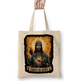 Baskı Dükkanı Trust In Jesus Walking Dead Bez Çanta
