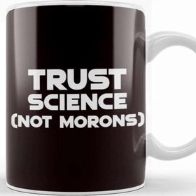 Baskı Dükkanı Trust Science Scientist Math Chemistry Nerd Geek Computer-2 Porselen Beyaz Kupa Bardak
