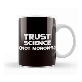 Baskı Dükkanı Trust Science Scientist Math Chemistry Nerd Geek Computer Porselen Beyaz Kupa Bardak