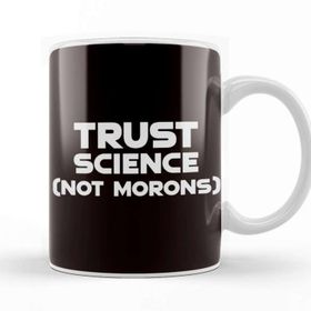 Baskı Dükkanı Trust Science Scientist Math Chemistry Nerd Geek Computer Porselen Beyaz Kupa Bardak