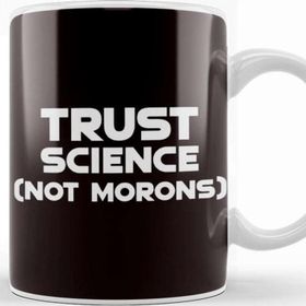 Baskı Dükkanı Trust Science Scientist Math Chemistry Nerd Geek Computer Porselen Beyaz Kupa Bardak