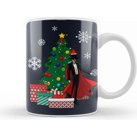 Baskı Dükkanı Tuxedo Mask Around The Christmas Tree Sailor Moon Porselen Beyaz Kupa Bardak
