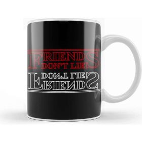 Baskı Dükkanı Tv Shows Friends Don't Lie Porselen Beyaz Kupa Bardak