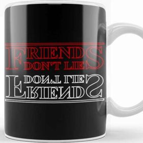 Baskı Dükkanı Tv Shows Friends Don't Lie Porselen Beyaz Kupa Bardak