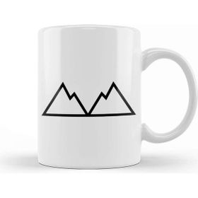 Baskı Dükkanı Twin Peaks Jagged Peaks Porselen Beyaz Kupa Bardak