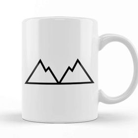Baskı Dükkanı Twin Peaks Jagged Peaks Porselen Beyaz Kupa Bardak