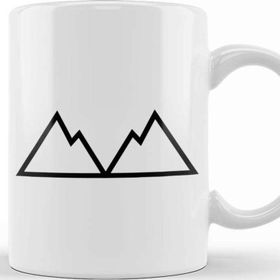 Baskı Dükkanı Twin Peaks Jagged Peaks Porselen Beyaz Kupa Bardak