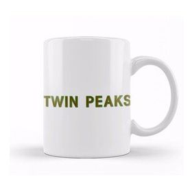 Baskı Dükkanı Twin Peaks Logo Plain Porselen Beyaz Kupa Bardak