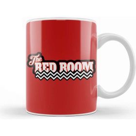 Baskı Dükkanı Twin Peaks Red Room Text Floor Porselen Beyaz Kupa Bardak