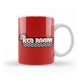 Baskı Dükkanı Twin Peaks Red Room Text Floor Porselen Beyaz Kupa Bardak