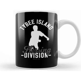 Baskı Dükkanı Tybee Island Flossing Division Porselen Beyaz Kupa Bardak