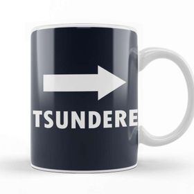 Baskı Dükkanı Typho Tsundere Porselen Beyaz Kupa Bardak