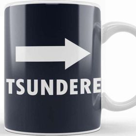 Baskı Dükkanı Typho Tsundere Porselen Beyaz Kupa Bardak