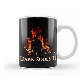Baskı Dükkanı Tyrannicon Dark Souls Bonfire Porselen Beyaz Kupa Bardak