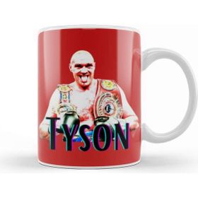 Baskı Dükkanı Tyson Fury Porselen Beyaz Kupa Bardak