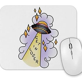Baskı Dükkanı Ufo Get in Loser Mouse Pad