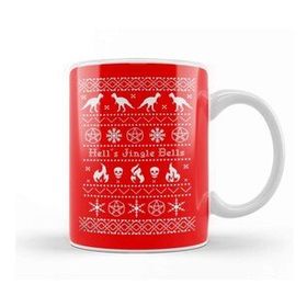 Baskı Dükkanı Ugly Sweater Hell's Jingle Bells Kupa