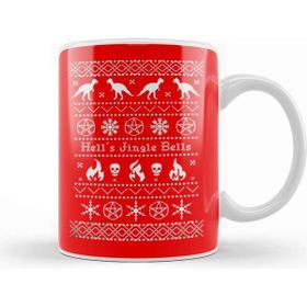 Baskı Dükkanı Ugly Sweater Hell's Jingle Bells Kupa