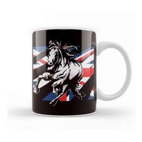 Baskı Dükkanı Uk Great Britain Flag Horse Riding Equestrian Sport Dressage Kupa