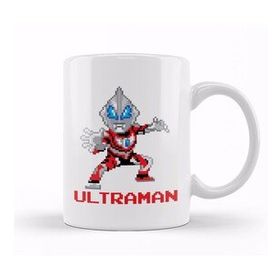 Baskı Dükkanı Ultraman Pixel Characters Porselen Beyaz Kupa Bardak