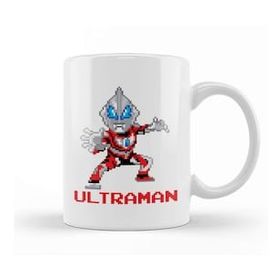 Baskı Dükkanı Ultraman Pixel Characters Porselen Beyaz Kupa Bardak