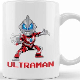 Baskı Dükkanı Ultraman Pixel Characters Porselen Beyaz Kupa Bardak