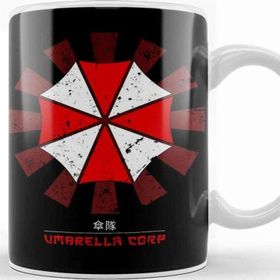 Baskı Dükkanı Umbrella Corp Retro Japanese Resident Evil Kupa