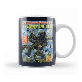 Baskı Dükkanı Under The Sea Diver Comic Kupa