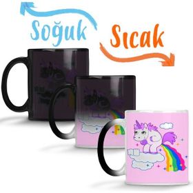 Baskı Dükkanı Unicorn 01 Sihirli Porselen Kupa