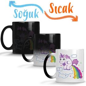 Baskı Dükkanı Unicorn 01 Sihirli Porselen Kupa