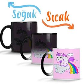 Baskı Dükkanı Unicorn 01 Sihirli Porselen Kupa