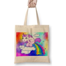 Baskı Dükkanı Unicorn 02 Bez Çanta