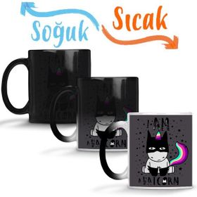 Baskı Dükkanı Unicorn Batcorn 04 Sihirli Porselen Kupa
