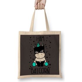 Baskı Dükkanı Unicorn Batcorn 05 Bez Çanta