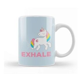 Baskı Dükkanı Unicorn Exhale Pastel Fart Kupa
