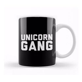 Baskı Dükkanı Unicorn Gang Text Kupa