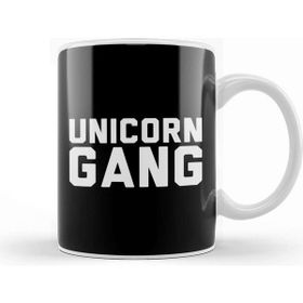 Baskı Dükkanı Unicorn Gang Text Kupa