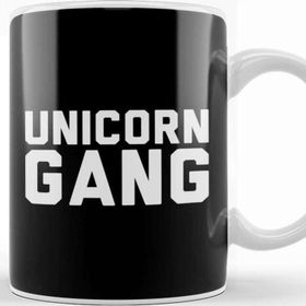 Baskı Dükkanı Unicorn Gang Text Kupa