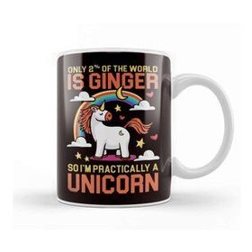 Baskı Dükkanı Unicorn Ginger Redhead Red Orange Haired Fantasy Magic Irish Kupa