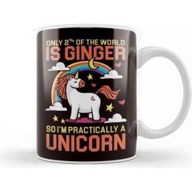 Baskı Dükkanı Unicorn Ginger Redhead Red Orange Haired Fantasy Magic Irish Kupa