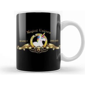 Baskı Dükkanı Unicorn Goldwyn Mayer Movie Logo Kupa