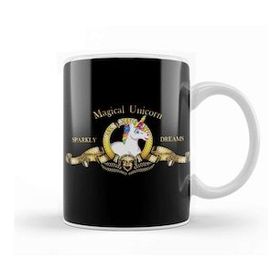 Baskı Dükkanı Unicorn Goldwyn Mayer Movie Logo Kupa